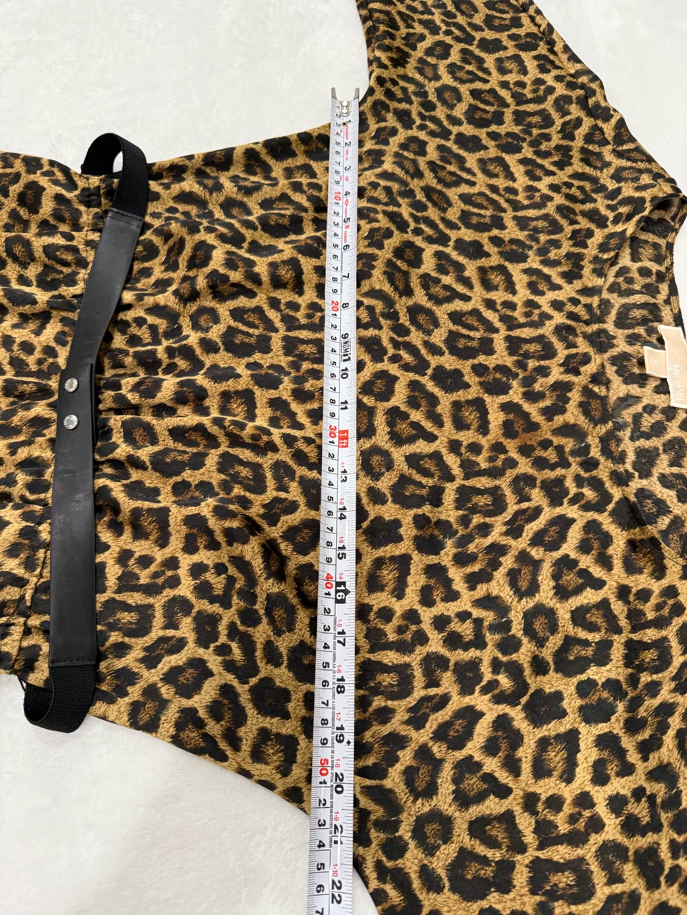 Michael Kors Leopard Print Mini Dress in Brown and Black - Picture 14 of 15
